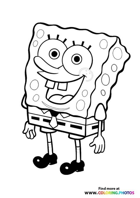 Sponge Bob Coloring Shee