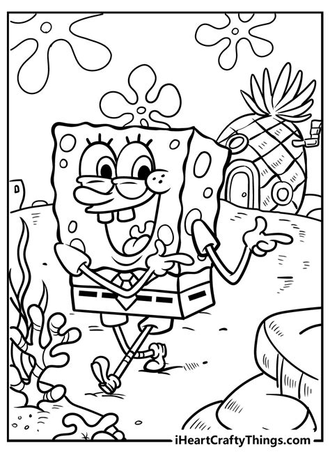 Sponge Coloring Worksheet Coloring Pages