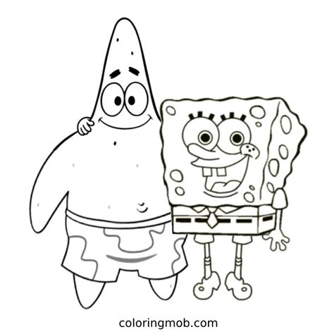 Spongebob And Patrick Coloring Pages Get Coloring Pages