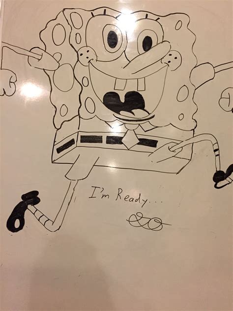 Spongebob Whiteboard Drawing