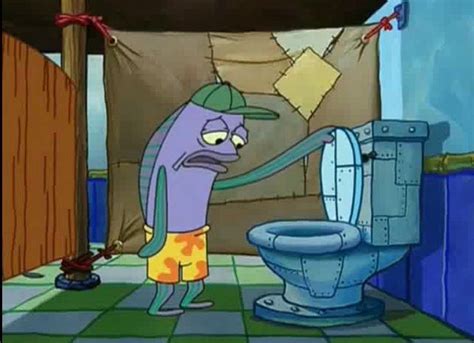 Spongebob fish toilet meme. Make "Oh That's Real Nice" memes with Piñata Farms! Use this template of a fish from SpongeBob looking in a toilet with a real sponge in it. Replace the image of the sponge with anything else and add the text "Oh That's … 