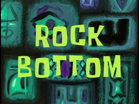 Spongebob rock bottom. Things To Know About Spongebob rock bottom. 