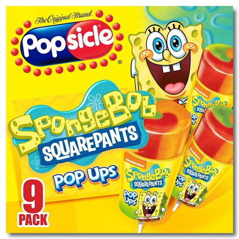 Spongebob squarepants popsicle. SpongeBob SquarePants Popsicle. The SpongeBob SquarePants Popsicle, also known as the "Spongesicle," is a water-based frozen snack sold by the ice pop company Popsicle and is made to look like SpongeBob. The Popsicle first debuted in 2002. Since then, there have been four packaging designs. In 2023, Popsicle replaced the ice... 