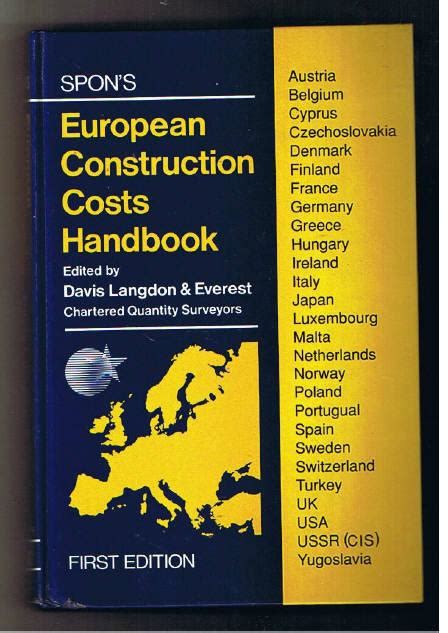 Spons european construction costs handbook third edition spons international price books. - Props for yoga a guide to iyengar yoga practice with props standing poses volume 1.