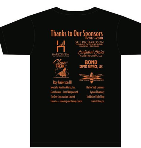 Sponsorship T Shirt Template
