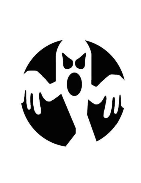 Spooky Ghost Pumpkin Carving Pattern Creative Ads and more...