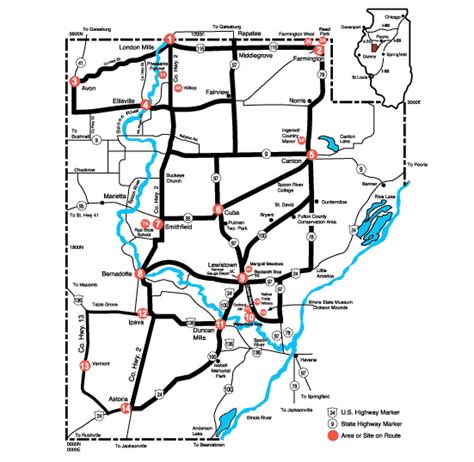 The map to this year's Spoon River Valley D