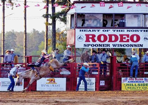 Spooner rodeo. SPOONER – The Spooner Heart of the North Rodeo has been selected as the 2022 Great Lakes Circuit Large Rodeo of the Year. 