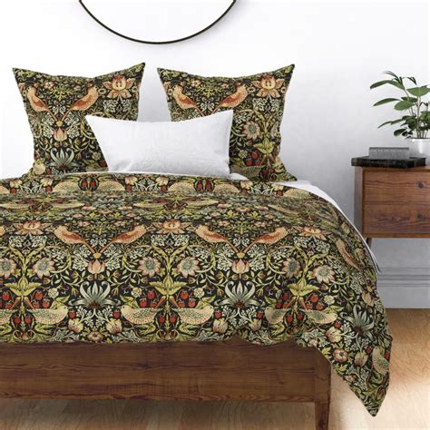 Buy William Morris ~ Peacock and Dragon ~ Br custom fabric, wallpaper and home accessories by peacoquettedesigns on Spoonflower.