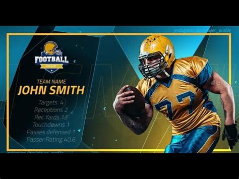 Sport Player Profiles Pack ★ After Effects Template - YouTube