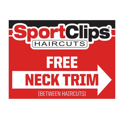 Sport clips free neck trim. Includes cut, wash & massage Experienced stylists Relaxed sports atmosphere Free follow-up neck trim. 