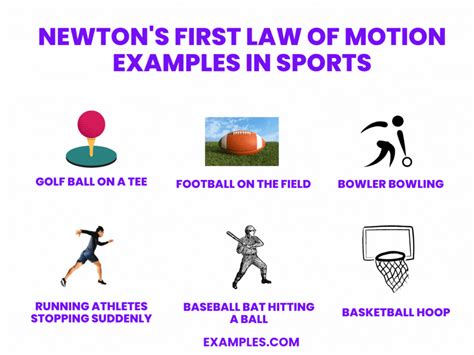 Sport example of newtons first law  of motion