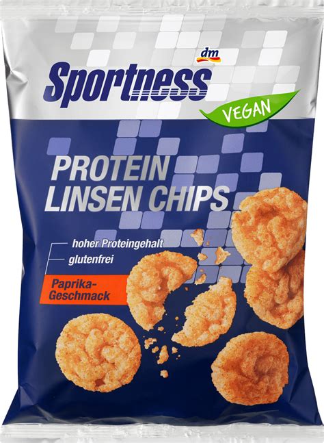 Sportness Protein Linsen Chips, Paprika Geschmack