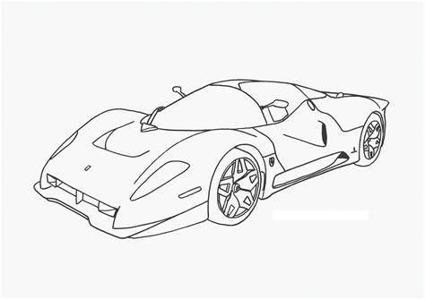 Sports Cars Coloring Sheets