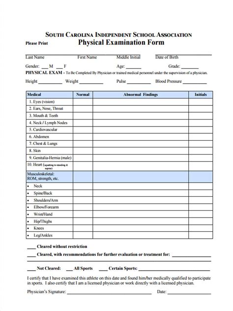 Sports Medicine / Athletic Paperwork - Johnston County