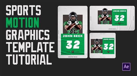 Sports Motion graphics animation templates tutorial. YouTube