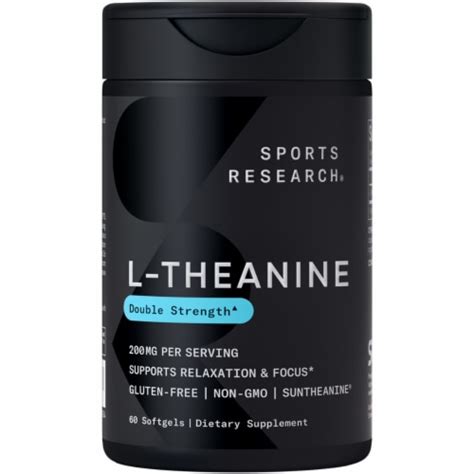 Sports Research, L-theanine 200mg Made With Suntheanine 60 …