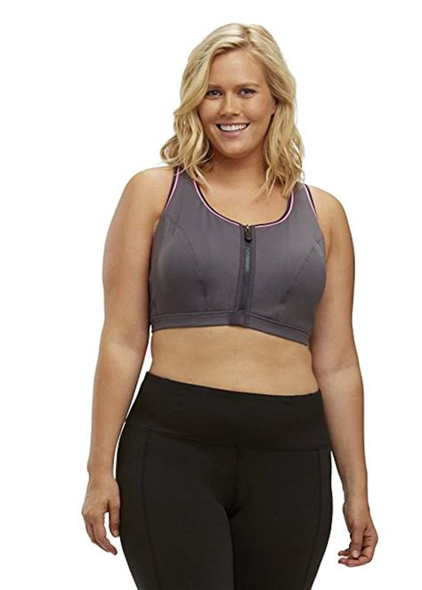 Sports bra for large breasts. Oct 24, 2023 · Soft and comfortable, we recommend Jockey’s Seamfree Mid Impact Zip Front Sports Bra for low-impact workouts, like stretching or yoga, and everyday activities. This seamless bra with removable padding and a wireless design is available in five sizes (S–2XL) to fit bra sizes from 34A to 42DDD. 