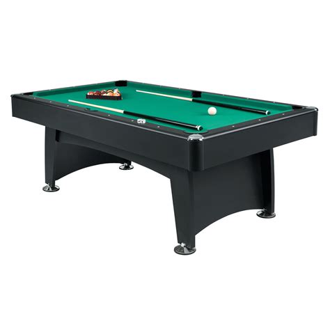 Sportscraft pool table. This billiard table quickly and easily transforms from a pool table to a table tennis table, so you get twice the fun in one space. The Sportcraft 7FT. Billiard Table features a strong MDF wood base with deck support, leg levelers and specification bumper guards for tournament-quality play. 