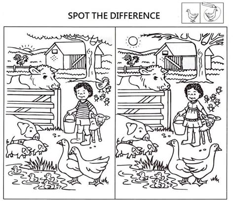 Spot The Difference Coloring Page Download And Print For Free