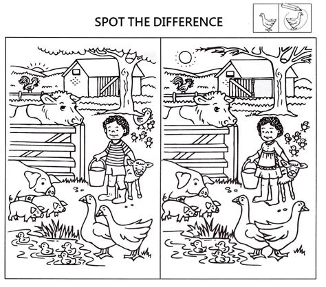 Spot the Difference Worksheets Kids Learning Activity Worksheets