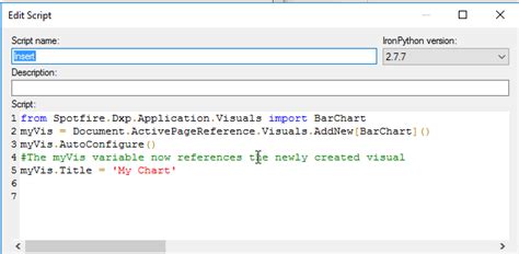 Spotfire ironpython execute in transaction.  This is useful for creating &q...