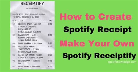 Spotify Receiptify: How to create a