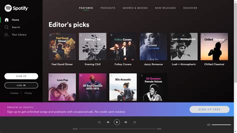  Preview of Spotify. Sign up to get unlimited songs and podcasts with occasional ads. No credit card needed. Sign up free-:--Change progress-:--Change volume. . 