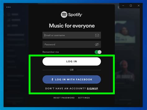 Spotify login