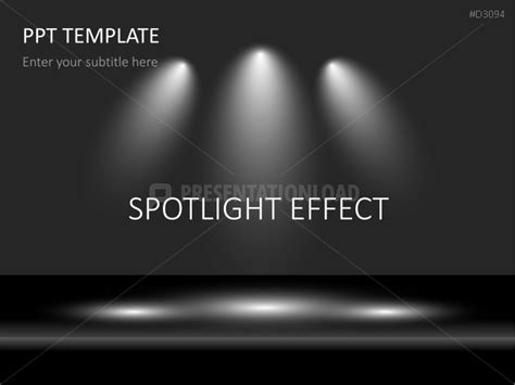 Spotlight Effect Powerpoint Template Presentationload
