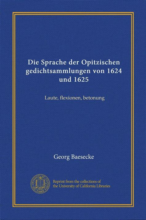 Sprache der opitzischen gedichtsammlungen von 1624 und 1625. - Bowers wilkins b w cdm c nt service manual.