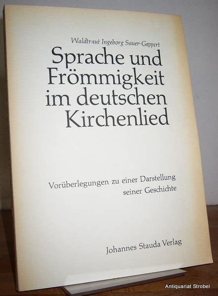 Sprache und frömmigkeit im deutschen kirchenlied. - República de platón y los guaraníes..