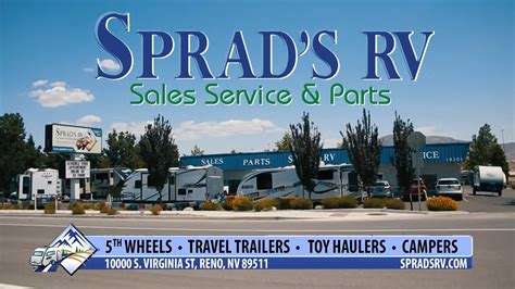 10000 S Virginia Street. Reno, NV 89511. Website - Email - Map Call 1-775-302-2548 View our other Blue Compass RV Locations. Dealer Message. Blue Compass RV Reno (formerly Sprad's RV) is part of the country’s premiere retailer, providing a personal experience in Sales, Service, and RV financing.