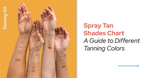 Spray Tan Shades Chart A Guide to Different Tanning Colors