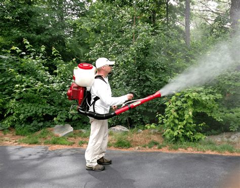 Spraying yard for mosquitoes. One briquette or disk treats about a 100-foot square area for about 30 days. When replaced each month, these floating pellets can help reduce your mosquito population. Mosquito fish are also a long-term solution for owners of ornamental ponds. These fish live in shallow, slow-moving ponds, streams, and lakes. 