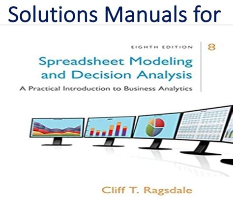 Spreadsheet Modeling Solutions Analysis Decision