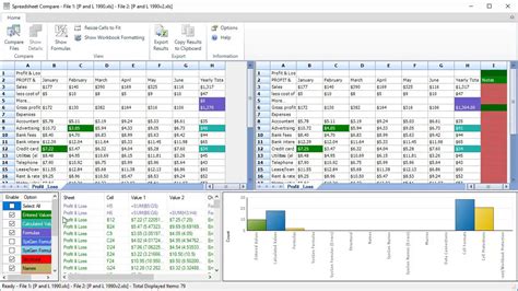 Spreadsheet comparing Rolling Stone