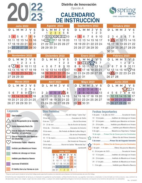 Spring 2023 Suu Calendar