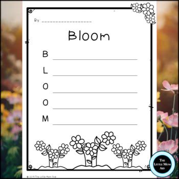 Spring Acrostic Poems Creative Writing Activity Creative writing