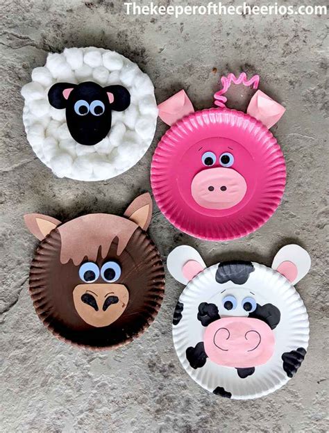 Spring Animals Arts and Crafts - Paper Plate Art and …