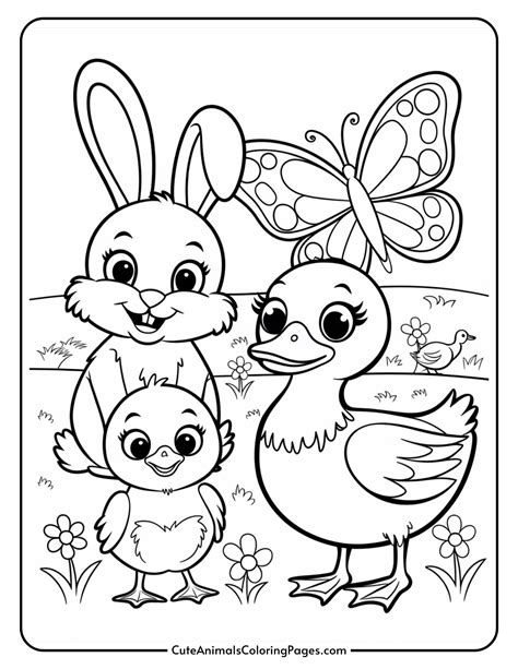Spring Animals Coloring Pages