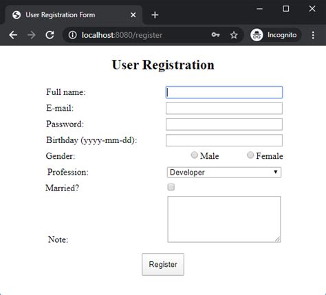 Spring Boot Form Handling Tutorial with Spring …