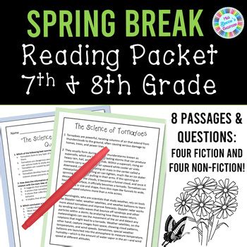 Spring Break 7th Grade Packet Answers