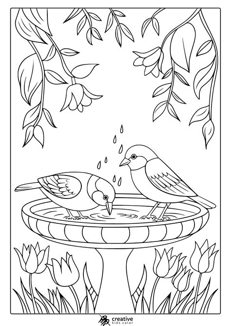 Spring Coloring Oages