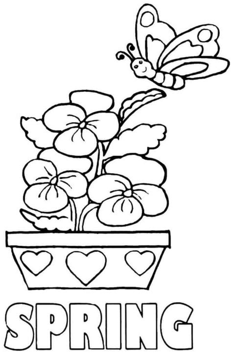 Spring Coloring Pictures Coloring Pages To Print