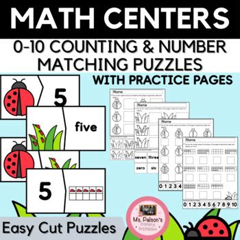 Spring Counting Puzzles Teaching Resources TPT