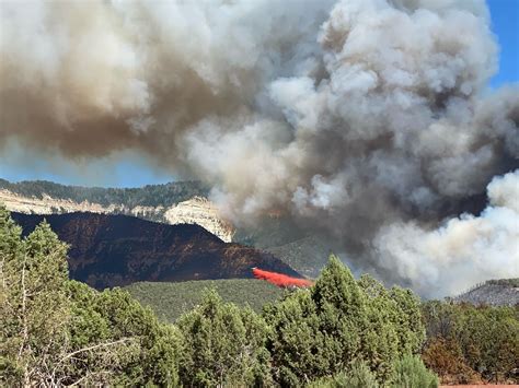 Spring Creek fire burns across more than 2,577 acres in western Colorado, spreading into White River National Forest