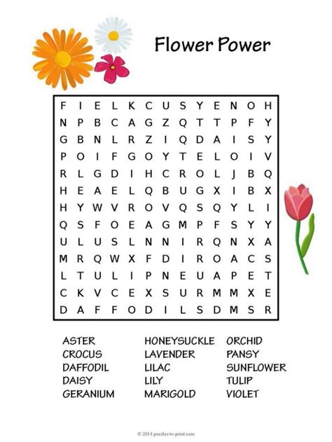 Spring Crossword Worksheets 99Worksheets