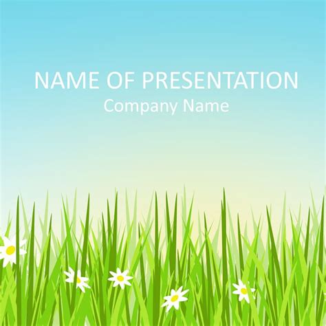 Spring Field PowerPoint Template PowerPoint Templates Pinterest