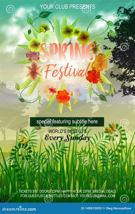 Spring Flyer PSD Template was designed to promote your Spring or green